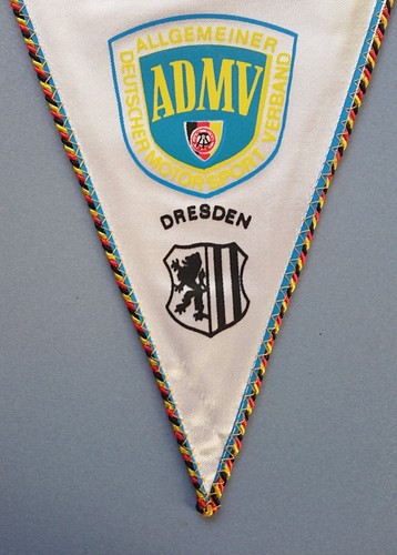 Banderín antiguo bandera banderín Touring Rallye Dresden ADMV coche clásico RDA 23,5 cm - Imagen 3 de 6