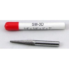 Carbide Burr (SM-3D) Pointed Cone - Double Cut - 1/4 x 1/4 x 1 x 2