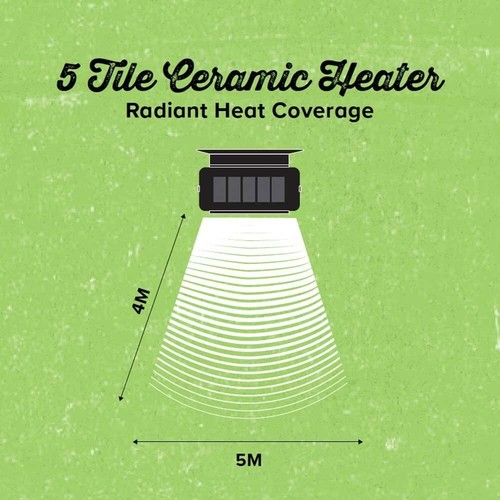 Gasmate Solaris Deluxe Ceramic Natural Gas 35MJ Gas Radiant Outdoor Heater RH200 - Picture 4 of 6