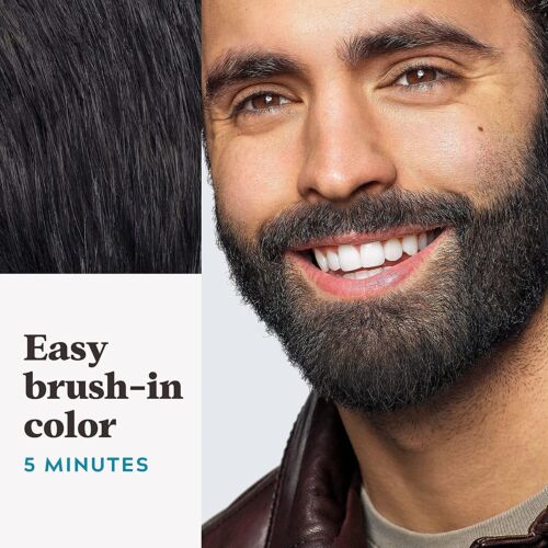 Just For Men Easy Brush In Mustache & Beard Color, Real Black M-55 - Picture 3 of 8
