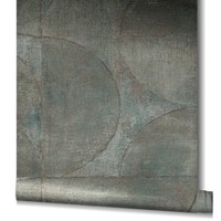 Vliestapete Halbkreis Patina Metallic Grau Kupfer Marburg 32823 (5,61€/1Qm)