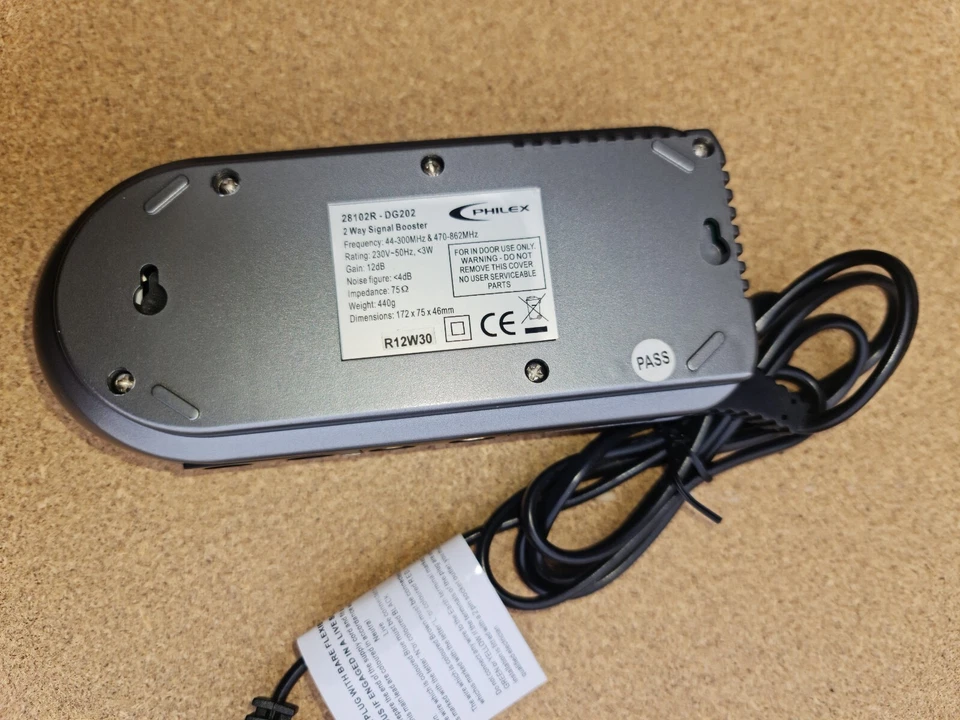 PHILEX SLx Gold 2way AMP WITH BY PASS for TV's and dab radio reception boosting - Image 3 of 4