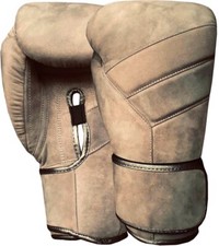 Leather Boxing Gloves Muay Thai, Kickboxing Antique Genuine Cow