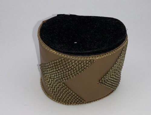 FIONA PAXTON “ TRIBAL GODDESS” ZANE BEADED LEATHER CUFF BRACELET. S68 - Bild 4 von 5