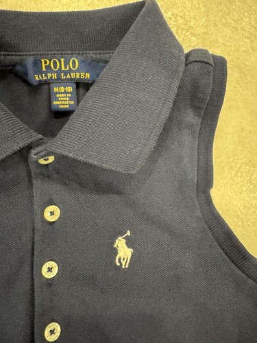 Polo Ralph Lauren Girls Pique ROMPER Tank Shorts Pony Size MEDIUM 8-10 - Picture 3 of 6