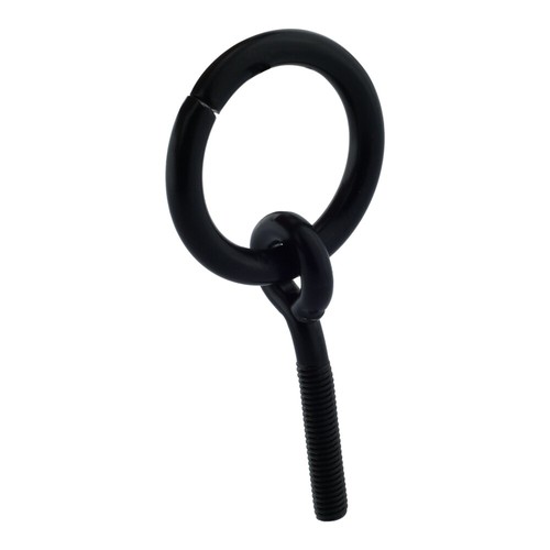 Antigua perilla de anillo de manija negra para cajón tocador armario puerta 81*41 mm - Imagen 4 de 10