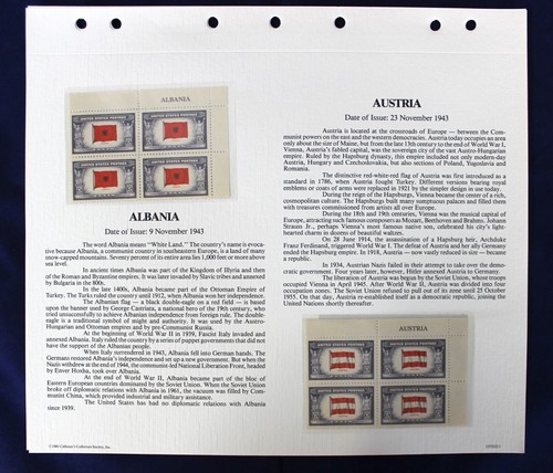 Captive Nations "Numbered" Stamp Blocks 1943-1944 Folio - Mint Scott #s 909-921 - Picture 9 of 17