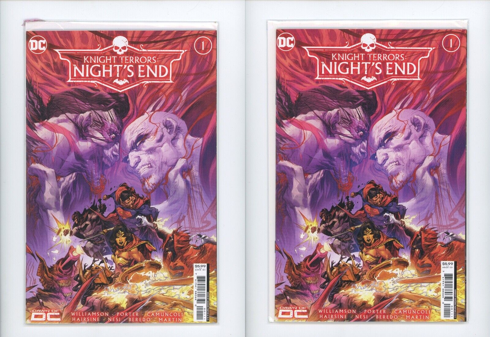 Knight Terrors Nights End #1 DC  Comics 2023 - 2 Comics Included