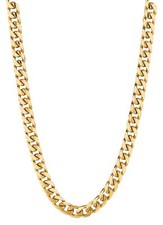 14k Yellow Gold Mens Miami Cuban Curb Link 24" 5MM 21 Grams Chain Necklace