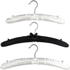 The Hanger Store&trade; Satin Padded Coat Hangers, Bridal, Wedding Dress, Gown Hangers