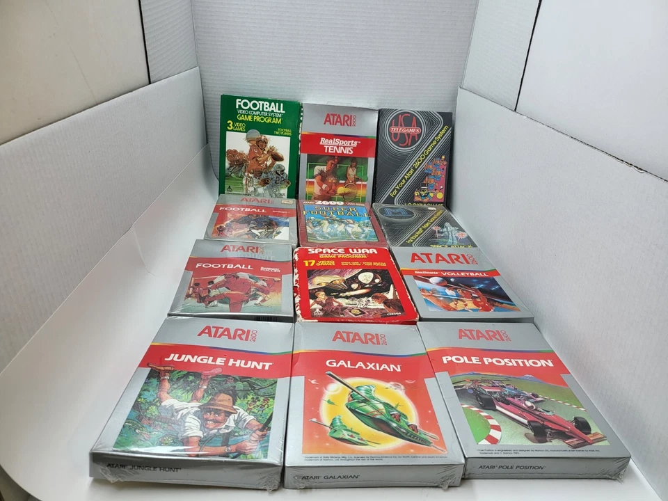 12 LOT NEW NTSC GAMES FOR ATARI 2600 2600+ & Retron 77 Jungle Hunt/Galaxian #6A - Image 3 of 4