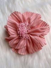Camellia Flower Brooch Pin New Handmade Large Pink 4.5  X 4.5  Christmas Gift