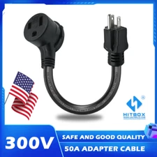 L5-30R Plug to N6-50R Welder Adapter Plug Cable Welder Extension Cord 1.3FT 50A