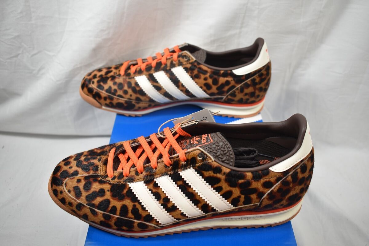 Size 8.5 -Women's Adidas SL72 OG 'Cheetah Leopard Orange Size 8.5 -Women's Adidas SL72 OG 'Cheetah Leopard Orange