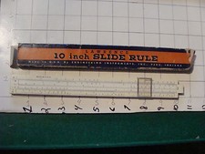vintage SLIDE RULE: made in USA in box, pat. pending, #2