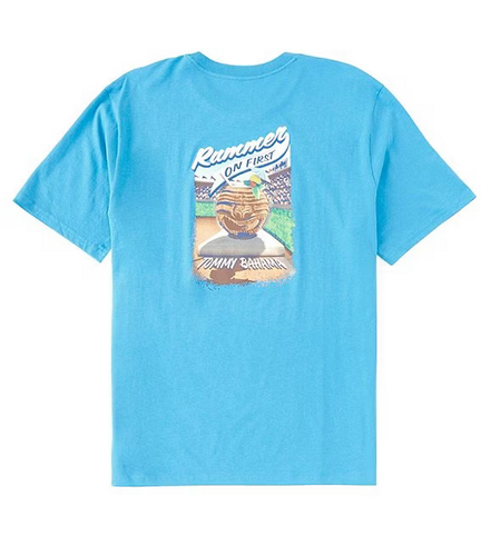 $54.50 Tommy Bahama Men's, Rummer On First Short-Sleeve T-Shirt, Blue Canal, M - 第 1/2 張圖片