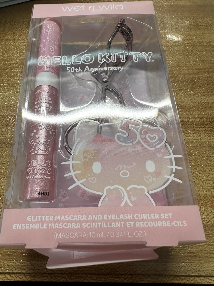 Juego de rímel y rizador de pestañas Hello Kitty Glitter - NUEVO Foto 2 de 4