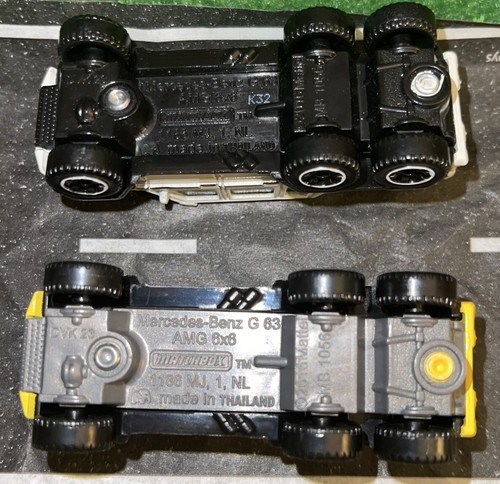 Lot Of 2 Matchbox 2018 Mercedes Benz G63 AMG 6 X 6 New LFFP Diecast 1:64 Yellow - Picture 12 of 12