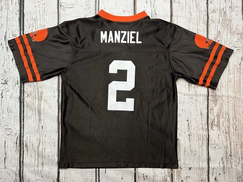 Johnny Manziel #2 Cleveland Browns NFL Boys Brown Football Jersey - Sz Youth XXL - Picture 6 of 9