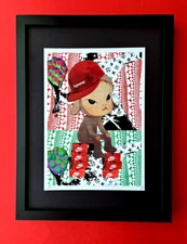 🔥 DEATH NYC Hand Signed Print Framed  16X12in COA "HYPEBEAST NARA BABY" 🧢🔥