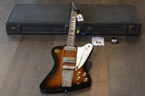 Vintage! 1972 Gibson Firebird V Medallion Tobacco Burst #367 + OHSC