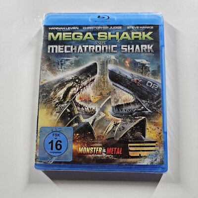 Mega Shark vs. Mechatronic Shark - Monster vs. Metall [Blu-ray]  NEU&OVP