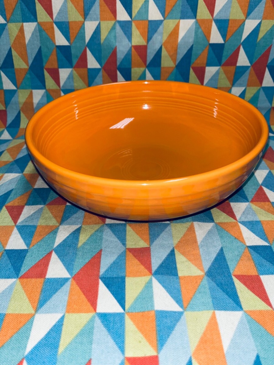 NEW FIESTA TANGERINE orange 68 oz large BISTRO BOWL FIESTAWARE