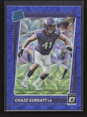 2021 Donruss Optic Rated Rookie Blue Scope Prizm Chazz Surratt RC #280 Minnesota