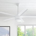 Merwry 48" LED White Finish - Frosted Glass Shade Ceiling Fan Replacement Parts