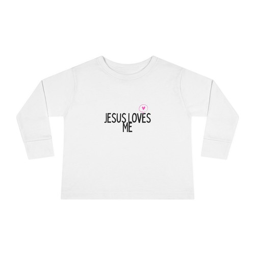 Jesus Loves Me Toddler Long Sleeve Tee - Picture 6 of 21