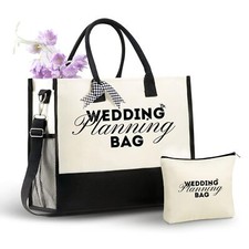 InnoBeta Engagement Gifts for Her, Wedding Planning Gifts Canvas Tote Bag wit...