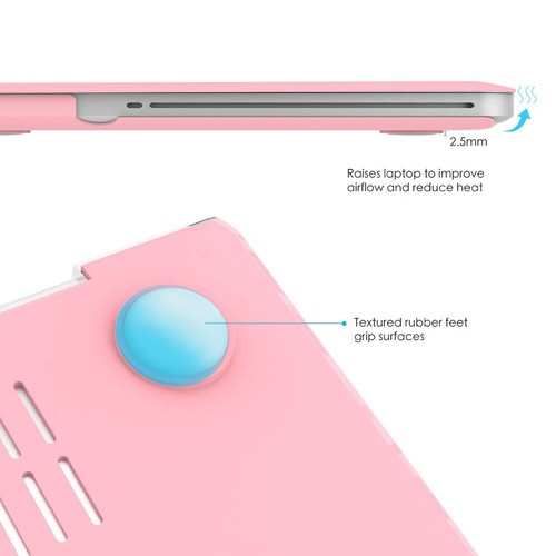 For MacBook Pro 13" A2338 (M2 / M1) Pink Hard Case & KB Cover & Screen Protector - Picture 8 of 14