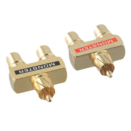 2pz per Adattatore Sdoppiatore RCA Audio Y 1 Maschio a 2 Femmine Placcato Oro - Foto 19 di 24