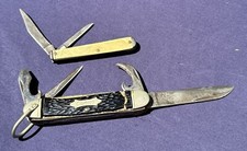 Vintage Camco Pocket Knives (Lot of 2) 4blade & 2 blade *Made in USA