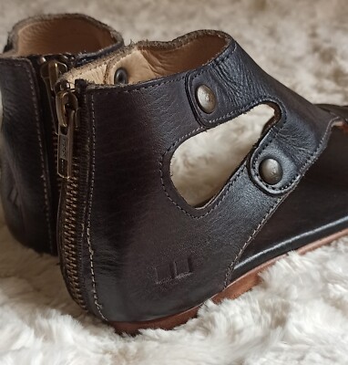 Bed Stu Womens Black Rustic Soto Leather Sandals Size US 7 | eBay