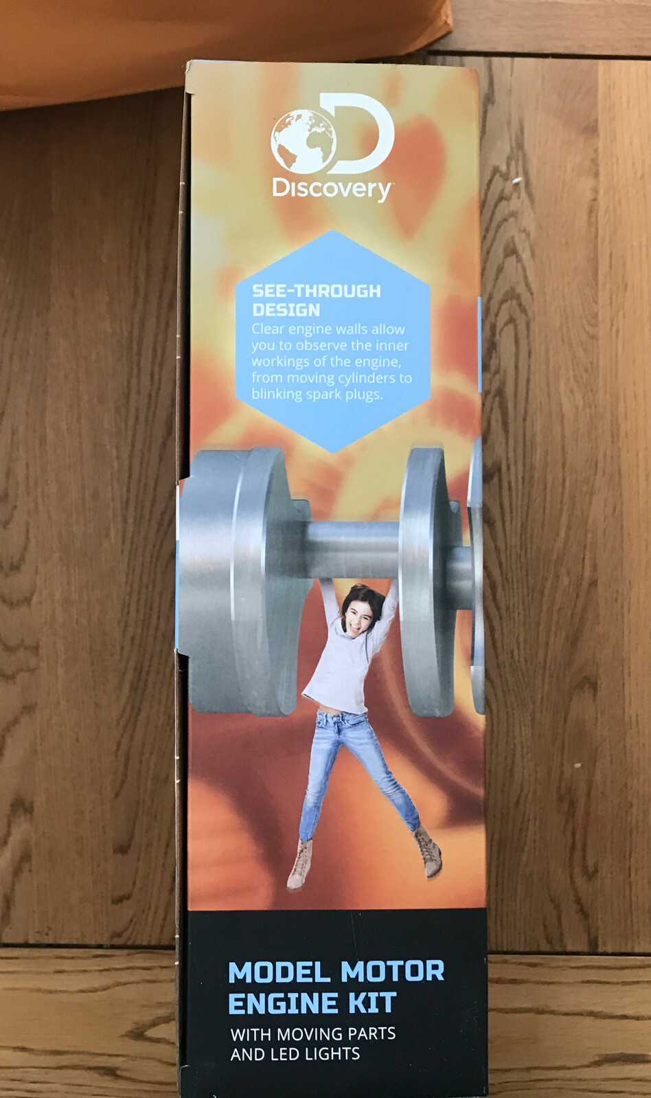 Kit Discovery Mindblown Kids Model Motor Engine with Moving Parts and