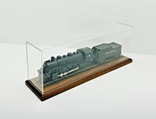 42" O Scale Model Train Display Case, Walnut Base