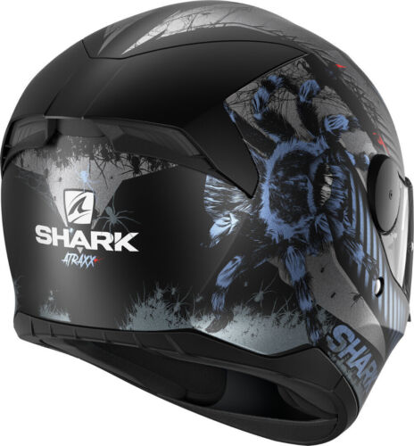 Full Face Helmet Shark D-SKWAL 2 Atraxx Blue Size L Helmet Casque - Picture 4 of 4