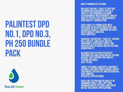 Palintest DPD No.1, DPD No.3, pH 250 Bundle Pack - Picture 9 of 9