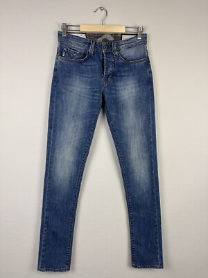 Tramarossa Blue Denim Slim Fit Top Italian Solid Women's Jeans Sz 29