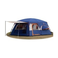 KTT Extra Large Tent 12 Person,14'Lx10'Wx7'H,Family Cabin Tent,2 Rooms,2 Bay-...