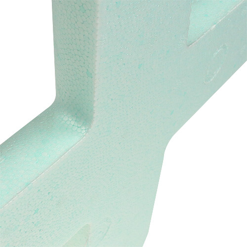 Styropor Kreuz 50cm x 34cm Mintgrün für Grabdekoration Trauerschmuck 2 Stück - Bild 2 von 3