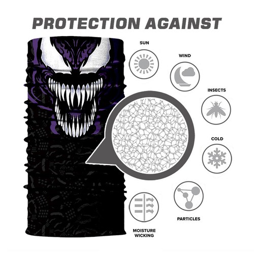 Venom Bandana Face Scarf Fishing Ski Neck Gatier Warmer Tube Sporting Headwear - Picture 2 of 3
