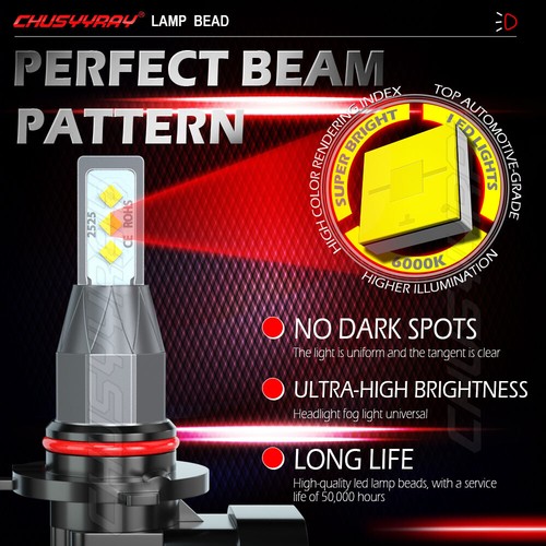 For Lexus IS300 2003-2005 6pcs HID/LED Headlight High Low+Fog Light Bulbs Kit - Picture 2 of 12
