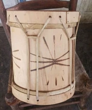 * BEAUTIFUL NATIVE AMERICAN  CHOCTAW  CEREMONY DRUM REGALIA HTF VERY  RARE!*