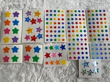 Mrs. Grossman's Sticker Lot Stars Vintage 80s 90s Mini Foil 11 Mods Sheets