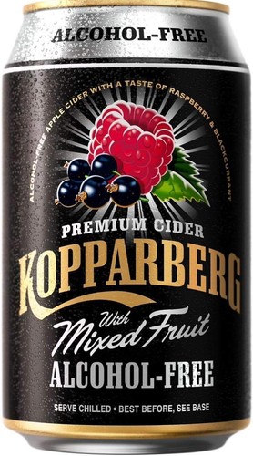 Kopparberg Alcohol Free Mixed Fruit Cider, 24 x 330 ml cans - Picture 2 of 3