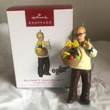 2022 Hallmark RALPHIE'S TEACHER GIFT A Christmas Story Keepsake Ornament New