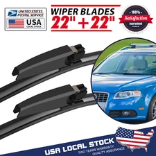 For Audi A4 Convertible 03-09 Front Windscreen 22" 22" Flat Wiper Blades NEW
