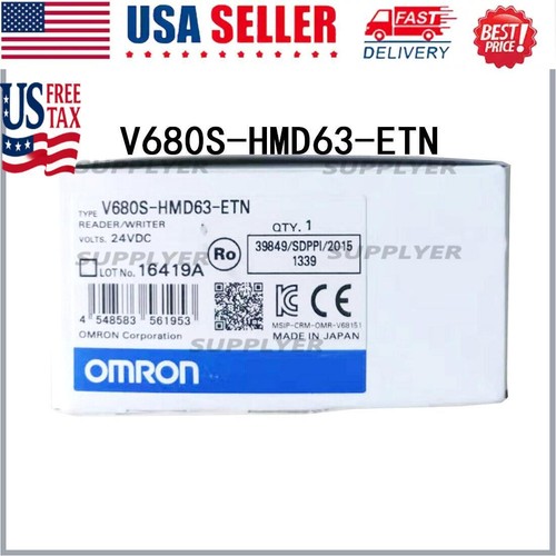 Omron New V680S-HMD63-ETN Original manufacturer PLC module US Free TAX - Picture 1 of 9